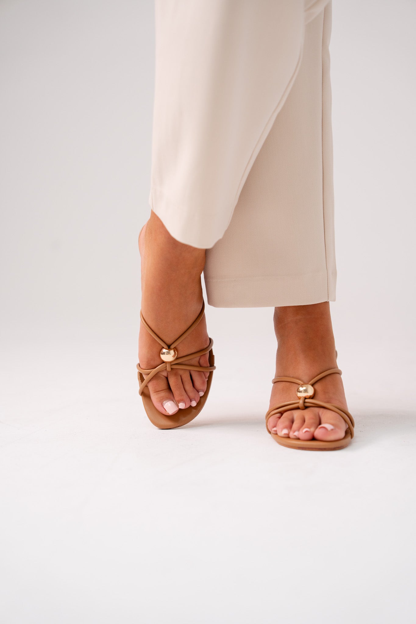 Cathy Heeled Mule In Camel