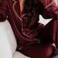 Love Laura Trim Pyjamas In Burgundy