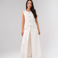 Elsa Longline Waistcoat In Ivory