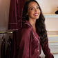 Love Laura Trim Pyjamas In Burgundy