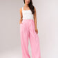 Willow Tie Waist Trousers In Pink
