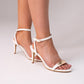 Sadie Heeled Sandal In White
