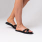 Kelly Crossover Flip Flops In Black