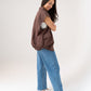 Polly Sleeveless Zip Jacket In Dark Brown
