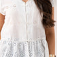 Maria Puff Sleeve Blouse In White
