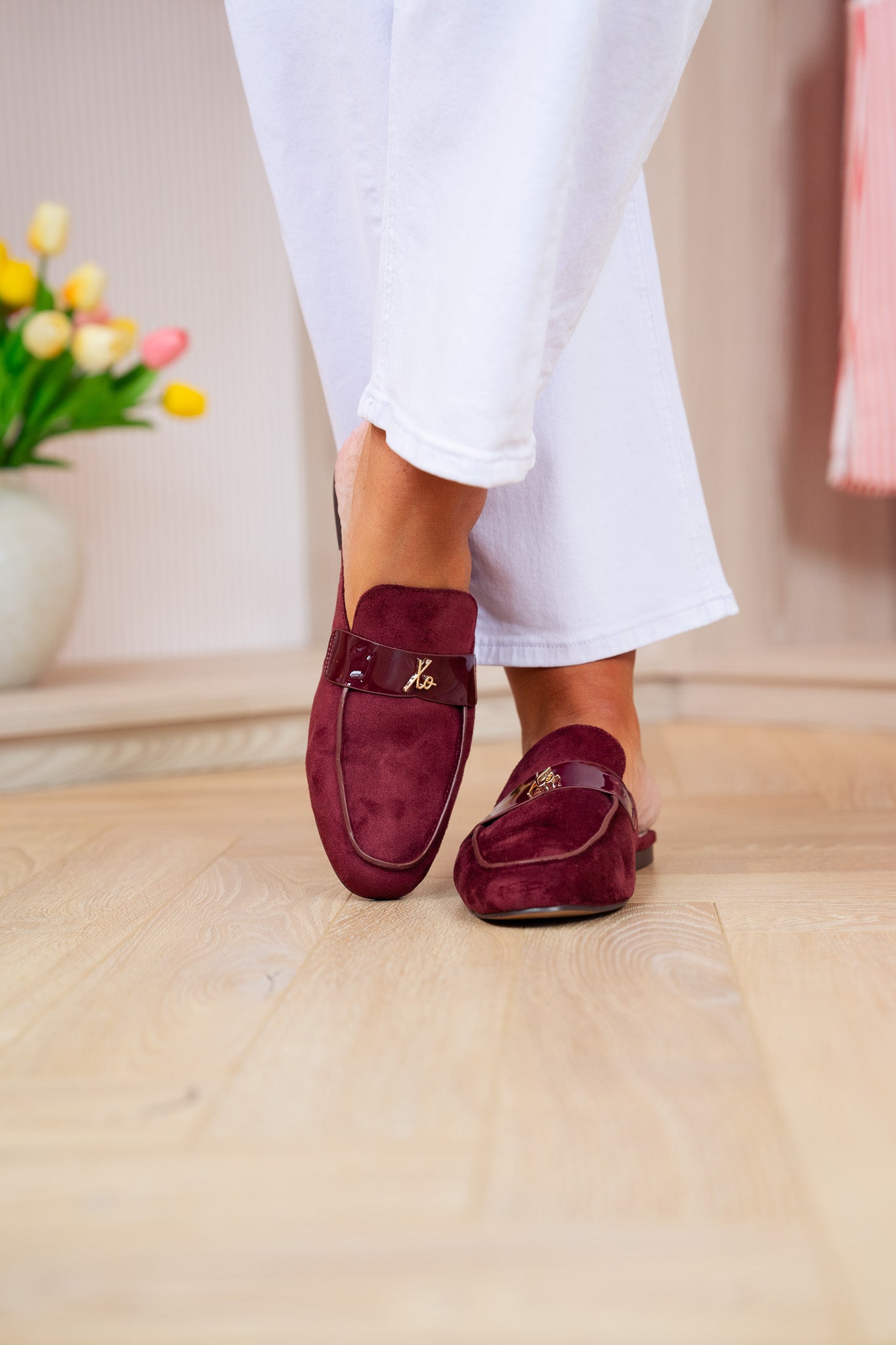 Love Laura Loafer In Burgundy