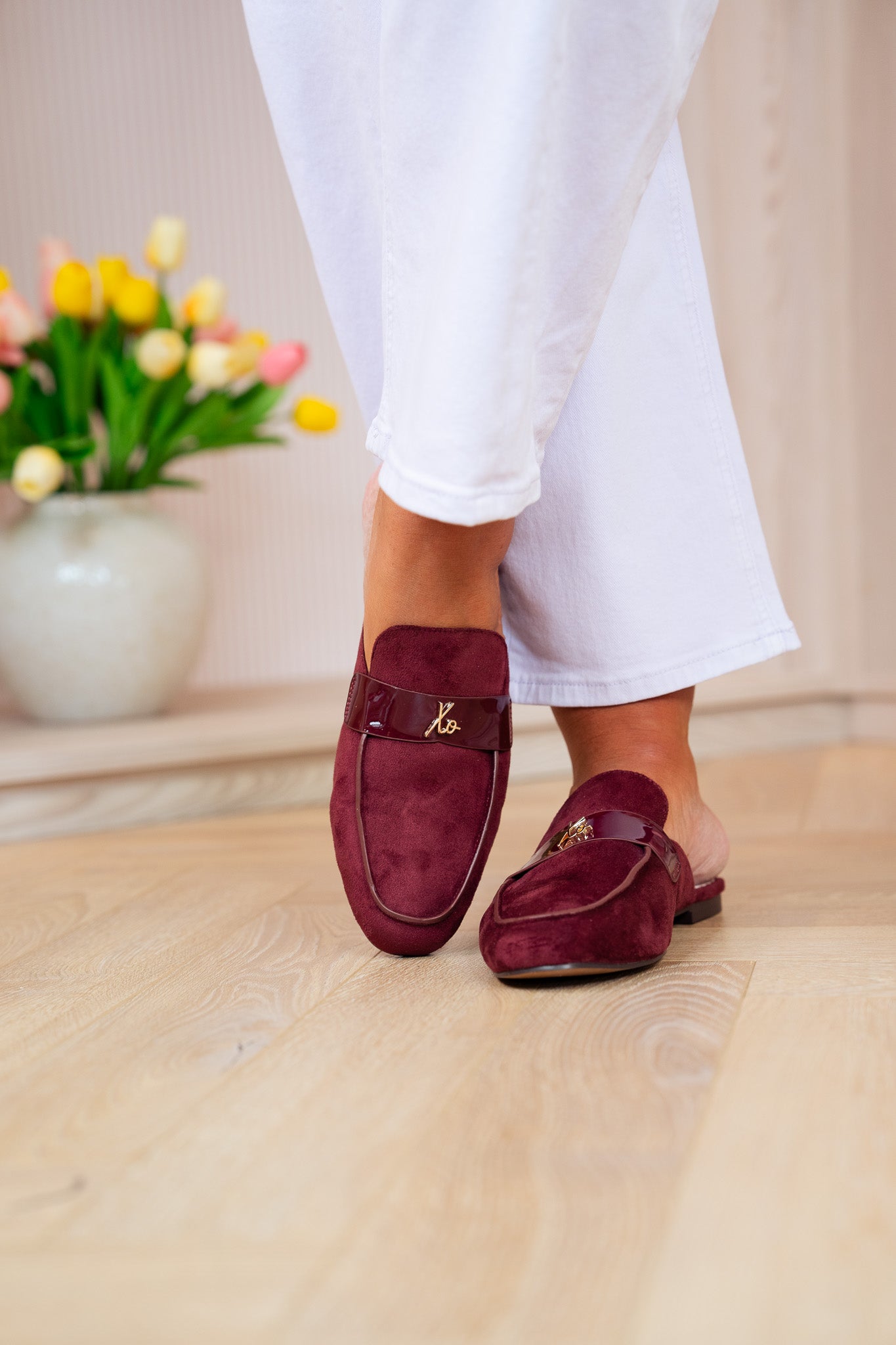 Love Laura Loafer In Burgundy