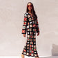 Ella Crochet Two Piece In Black Multi