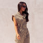 Cora Sleeveless Jumpsuit In Leopard Print