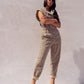 Cora Sleeveless Jumpsuit In Leopard Print