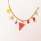 Olive Fruit Charm Bracelet In Gold