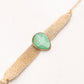 Olive Layered Chain Gemstone Bracelet In Turquoise