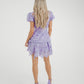 Flynn Puff Sleeve Lace Dress In Lilac