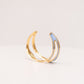 Olive Enamel Inset Bangle In Blue