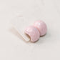 Olive Enamel Teardrop Earring In Pink