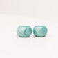 Olive Enamel Teardrop Earring In Turquoise