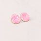 Olive Marbled Earrings In Pink