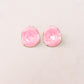 Olive Marbled Earrings In Pink
