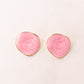 Olive Marbled Earrings In Pink
