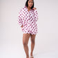 Love Laura Polka Dot Shorts In Pink