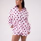 Love Laura Polka Dot Shirt In Pink