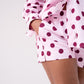 Love Laura Polka Dot Shorts In Pink