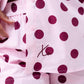 Love Laura Polka Dot Shirt In Pink