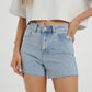 Cindy Diamante Shorts In Light Wash