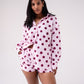 Love Laura Polka Dot Shirt In Pink