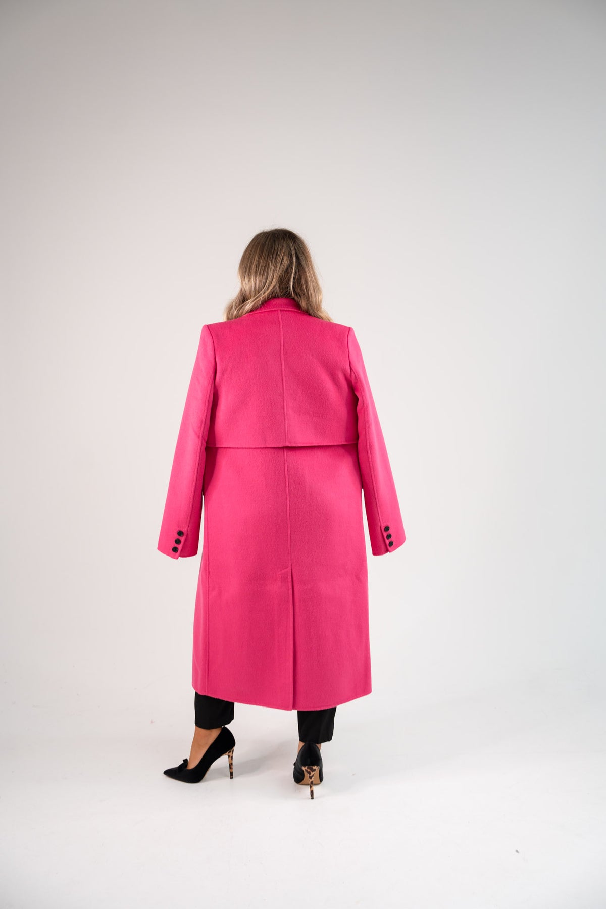 Love Laura Three Way Edit Coat In Fuchsia