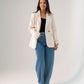 Love Laura Blazer In Neutral