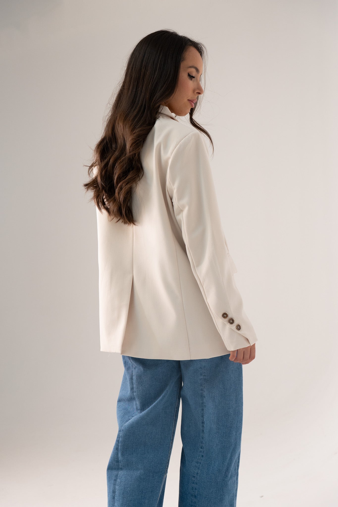 Love Laura Blazer In Neutral