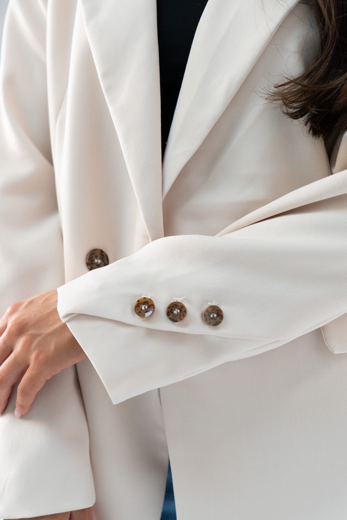 Love Laura Blazer In Neutral