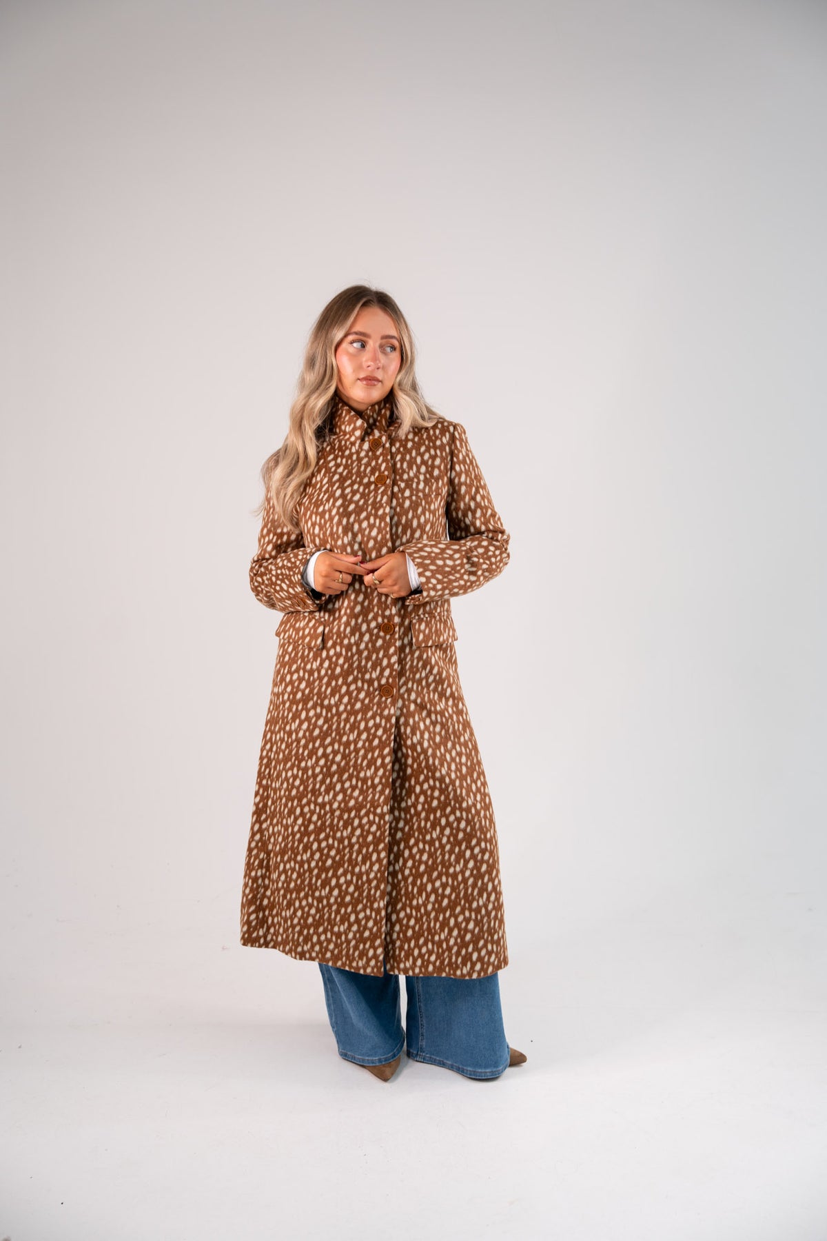 Love Laura Coat In Bambi Print