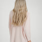 Amber V-Neck Jumper In Blush