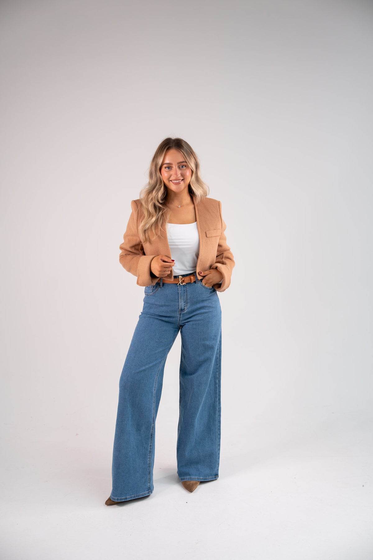 Love Laura Three Way Edit Coat In Camel