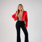Love Laura Three Way Edit Coat In Red