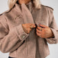 Love Laura Wool Utility Jacket In Beige