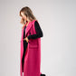 Love Laura Three Way Edit Coat In Fuchsia