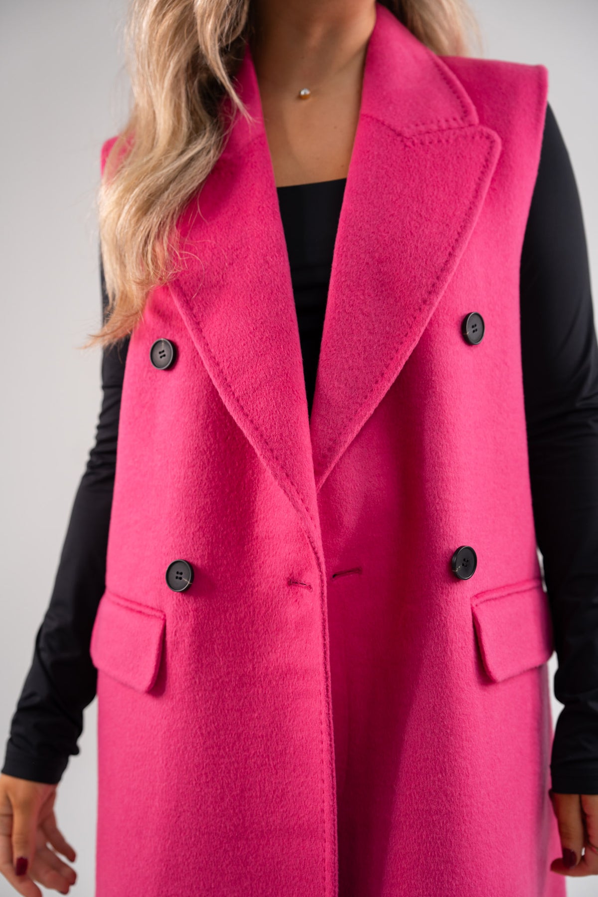 Love Laura Three Way Edit Coat In Fuchsia