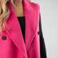 Love Laura Three Way Edit Coat In Fuchsia