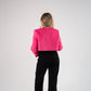 Love Laura Three Way Edit Coat In Fuchsia