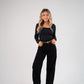 Love Laura Carrot Barrell Jeans In Black