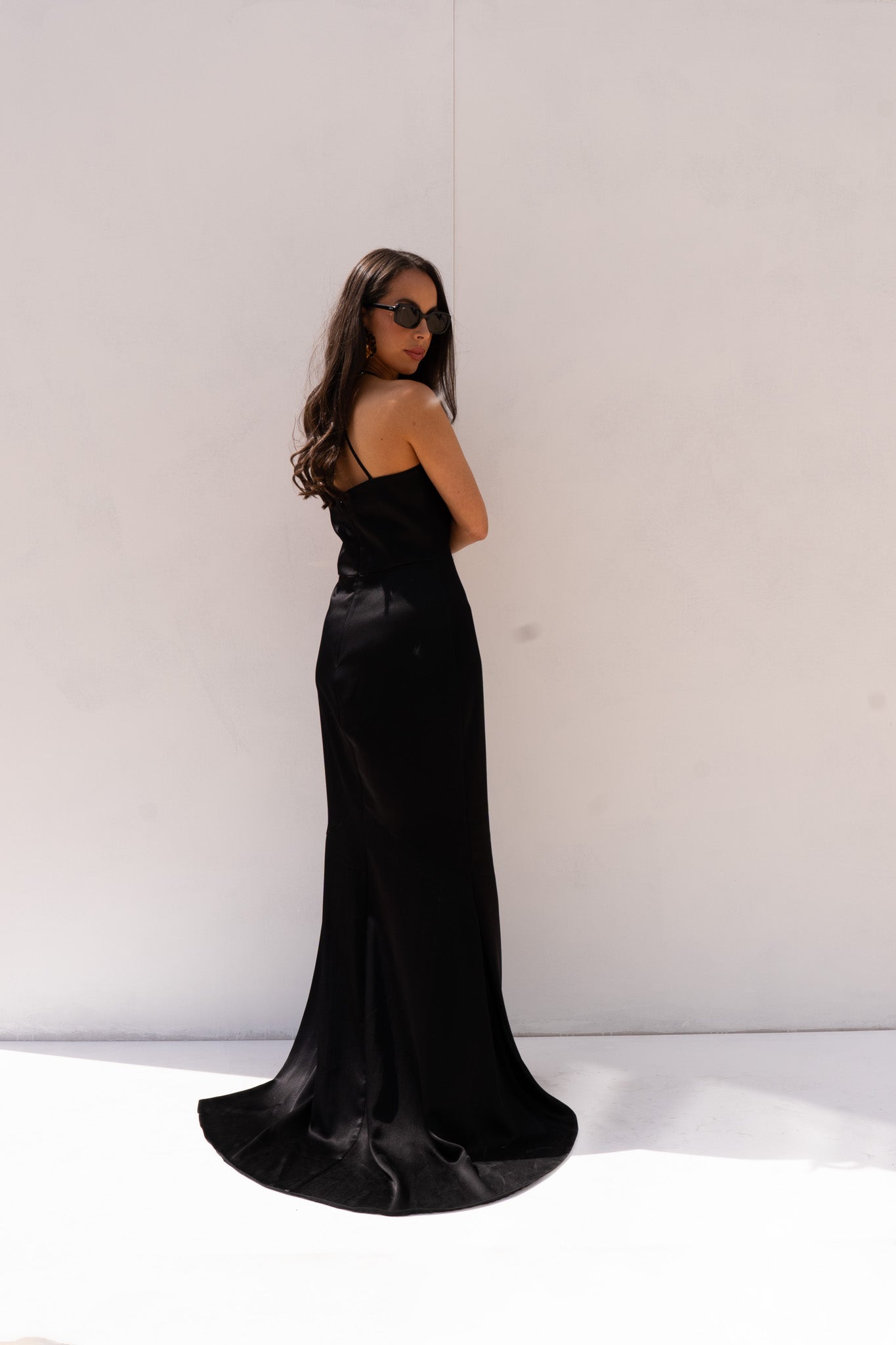 Eva Halter Dress In Black