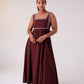 Love Laura Heart Embroidered Dress In Chocolate