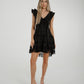 Flynn Tassel Hem Dress In Black