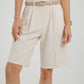 Holly Longline Shorts In Cream