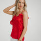 Holly Ruffle Cami In Red