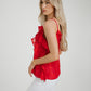 Holly Ruffle Cami In Red