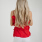 Holly Ruffle Cami In Red